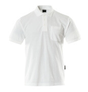 00783-260-06 Polo Shirt with chest pocket - white