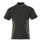 00783-260-09 Polo Shirt with chest pocket - black