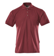 00783-260-22 Polo Shirt with chest pocket - bordeaux