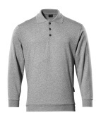 00785-280-08 Polo Sweatshirt - grey-flecked