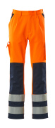 07179-860-141 Pants with kneepad pockets - hi-vis orange/navy