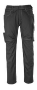 12079-203-0918 Trousers with thigh pockets - black/dark anthracite