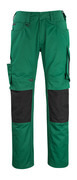 12179-203-0309 Pants with kneepad pockets - green/black