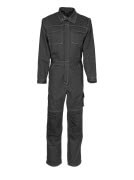 12311-630-09 Boilersuit with kneepad pockets - black