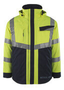 13830-217-17010 Winter Jacket - hi-vis yellow/dark navy