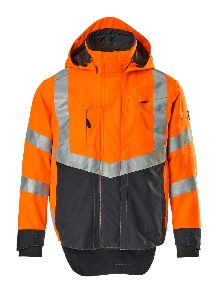 15501-231-14010 Outer Shell Jacket - hi-vis orange/dark navy