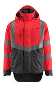 15501-231-22218 Outer Shell Jacket - hi-vis red/dark anthracite