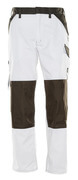 15779-330-0618 Trousers with kneepad pockets - white/dark anthracite