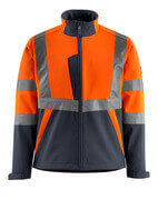 15902-253-14010 Softshell Jacket - hi-vis orange/dark navy
