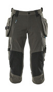 17049-311-18 ¾ Length Trousers with holster pockets - dark anthracite
