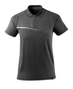 17283-945-18 Polo Shirt with chest pocket - dark anthracite