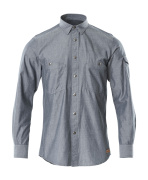 17404-325-66 Shirt - washed dark blue denim