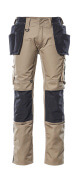 17631-442-5509 Trousers with holster pockets - light khaki/black