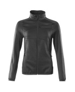18153-316-09 Fleece jumper with zipper - black