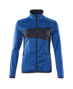 18153-316-91010 Fleece jumper with zipper - azure blue/dark navy