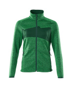 18155-951-33303 Knitted Jumper with zipper - grass green/green
