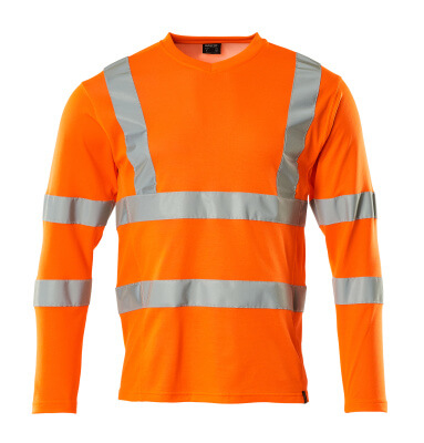 Mascot T-Shirt, V-Ausschnitt, lan hi-vis orange