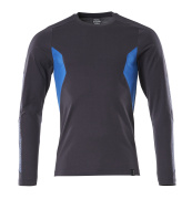 18381-959-01091 T-shirt, long-sleeved - dark navy/azure blue
