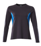 18391-959-01091 T-shirt, long-sleeved - dark navy/azure blue