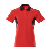 18393-961-20209 Polo shirt - traffic red/black