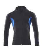 18584-962-01091 Hoodie with zipper - dark navy/azure blue