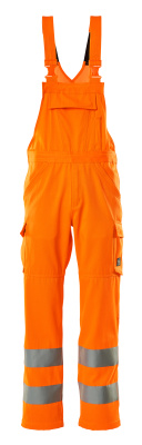 Mascot Latzhose, einfarbig, Klass hi-vis orange