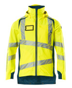 19001-449-1744 Outer Shell Jacket - hi-vis yellow/dark petroleum