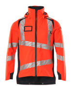 19001-449-22210 Outer Shell Jacket - hi-vis red/dark navy
