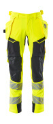 19031-711-14010 Trousers with holster pockets - hi-vis orange/dark navy