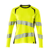 19091-771-17010 T-shirt, long-sleeved - hi-vis yellow/dark navy