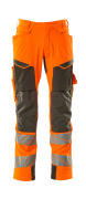 19279-510-1418 Trousers with kneepad pockets - hi-vis orange/dark anthracite