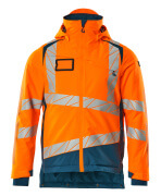 19335-231-1444 Winter Jacket - hi-vis orange/dark petroleum