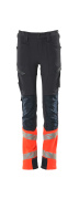 19979-311-10222 Trousers for children - dark navy/hi-vis red