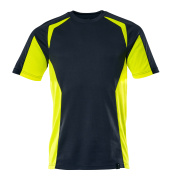 22082-771-01017 T-shirt - dark navy/hi-vis yellow