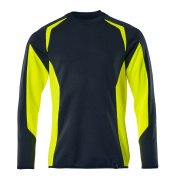 22084-781-01017 Sweatshirt - dark navy/hi-vis yellow