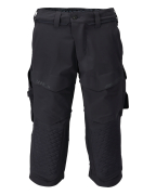 22249-605-010 ¾ Length Trousers with kneepad pockets - dark navy