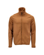 22585-608-54 Fleece jumper with zipper - nut brown