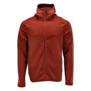 22586-608-24 Fleece jumper with hood - autumn red