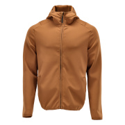 22586-608-54 Fleece jumper with hood - nut brown