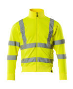 50115-950-17 Sweatshirt with zipper - hi-vis yellow