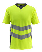 50127-933-17010 T-shirt - hi-vis yellow/dark navy