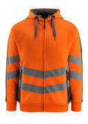 50138-932-1418 Hoodie with zipper - hi-vis orange/dark anthracite
