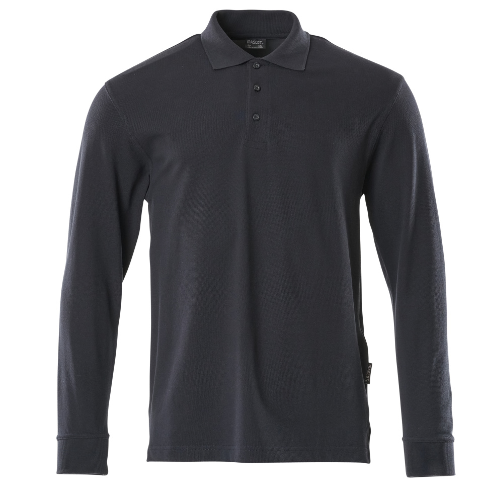 50206-857-A88 Polo Shirt, long-sleeved - graphite blue
