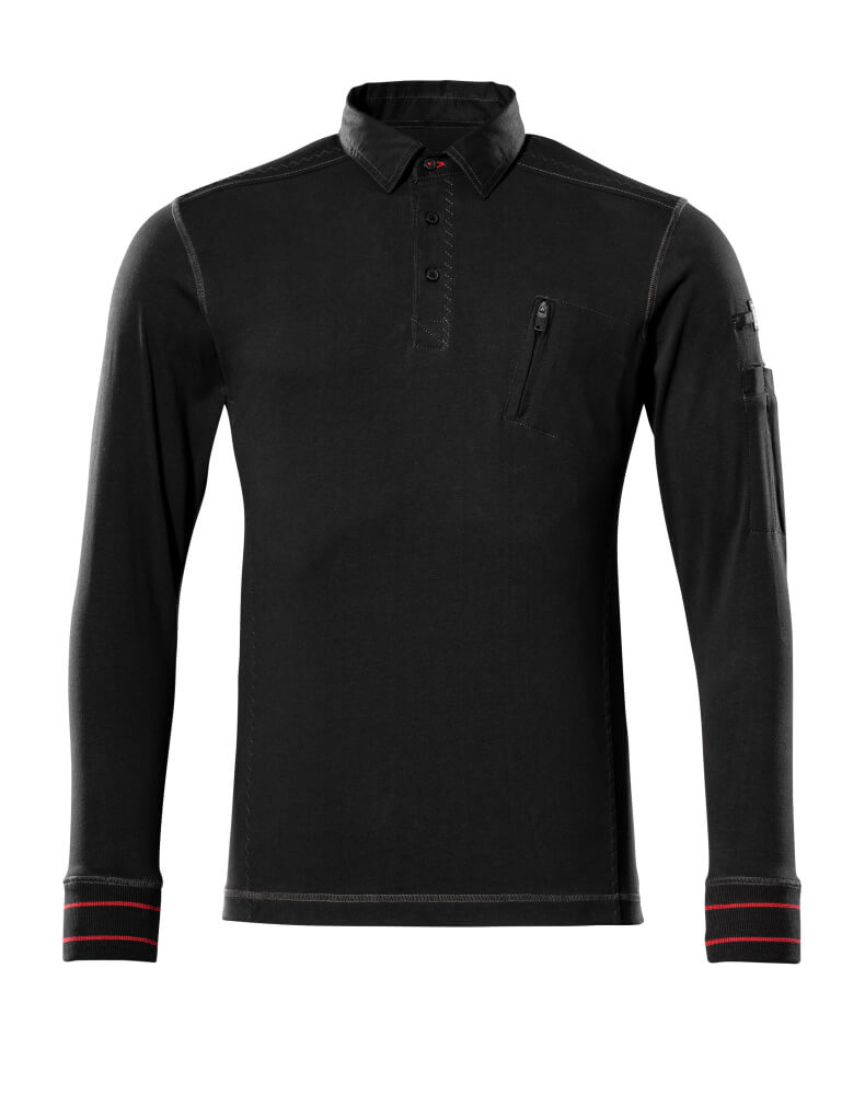 50352-833-09 Polo Sweatshirt - black