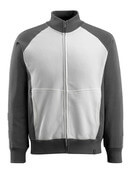 50565-963-0618 Sweatshirt with zipper - white/dark anthracite