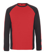 50568-959-0209 T-shirt, long-sleeved - red/black