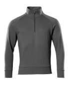 50611-971-18 Sweatshirt with half zip - dark anthracite