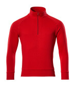 50611-971-202 Sweatshirt with half zip - traffic red