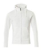 51590-970-06 Hoodie with zipper - white